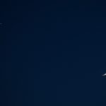 İSTANBUL SEMALARINDA DUYGULANDIRAN AY VE YILDIZ GÖRÜNTÜSÜ