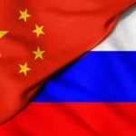 Russian china flags