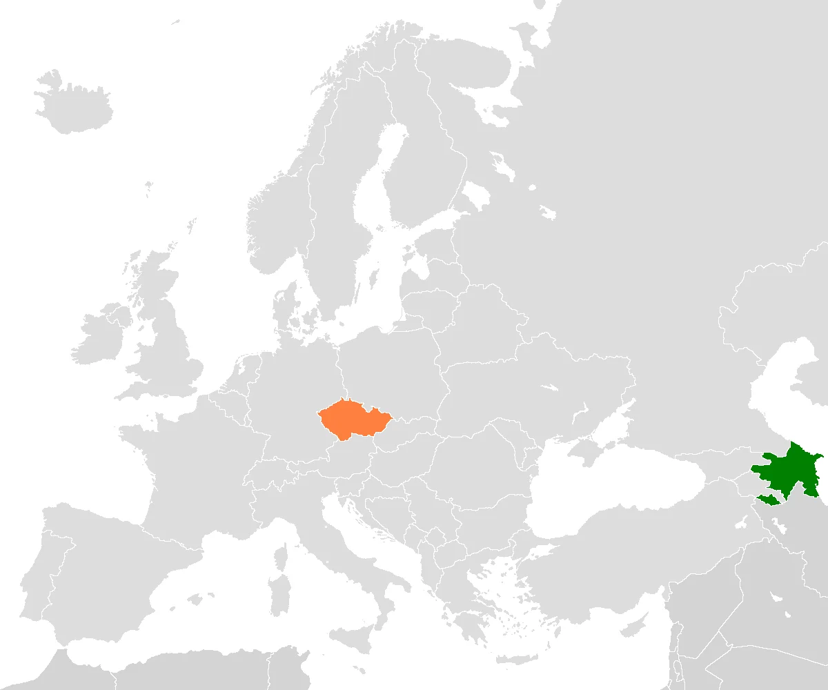 Azerbaijan czech republic locator