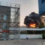 Hərbi obyekt yangin