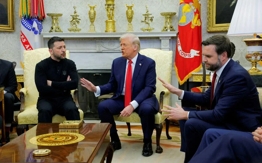 Zelenski tramp qalmaqal